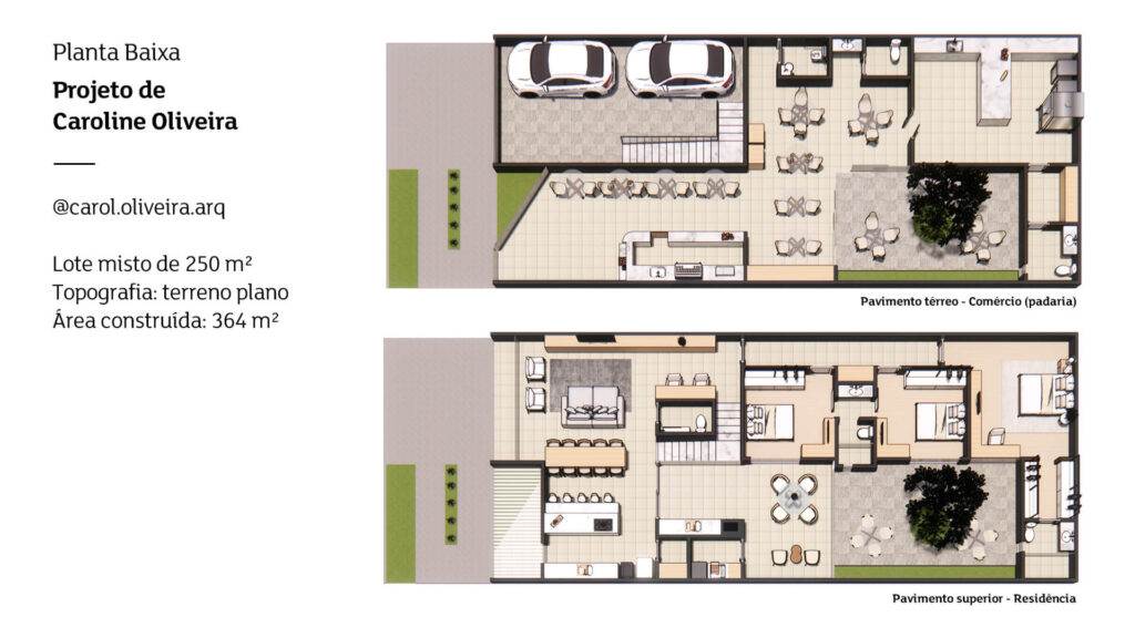 Projeto Arq. Caroline Oliveira - Planta Baixa